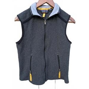 Patagonia Synchilla Vest Women's Size M Gray Collared Full Zip Fleece W/ Pockets